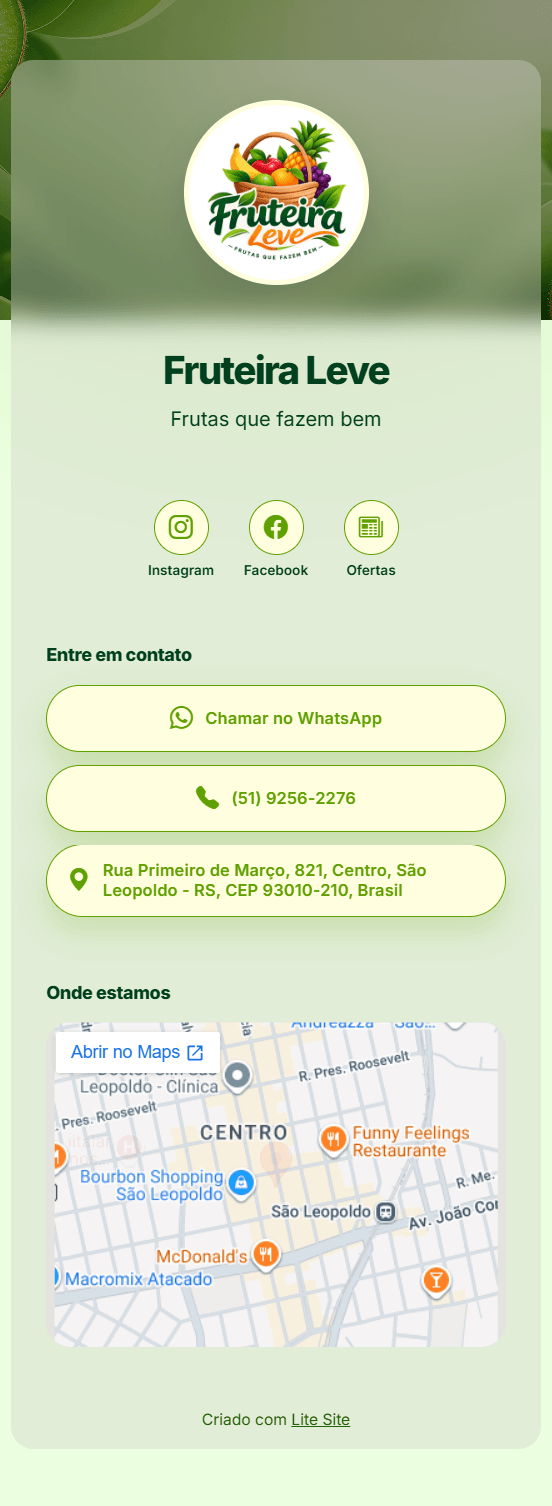 Modelo Fruteira em destaque